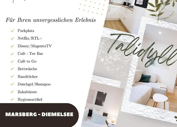 Talidyll Am Diemelsee An Der Talsperre- 4 Betten 1 Schlafsofa Bis Zu 5 Gästen - 2 Autominuten Bis Zum Badestrand - Nähe Willingen - Marsberg - Brilon - Privater Eingang Apartment Helminghausen